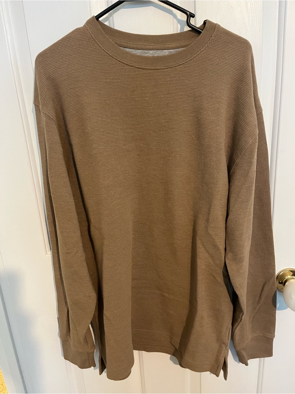 Redhead Bass Pro Shop Waffle Knit Long Sleeve Pullover - Brown
